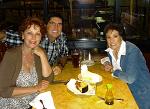 My belated birthday dinner with Shelly West and Ron Harman on April 16, 2015, at the Cheesecake Factory
